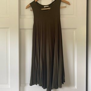 dark olive green dress